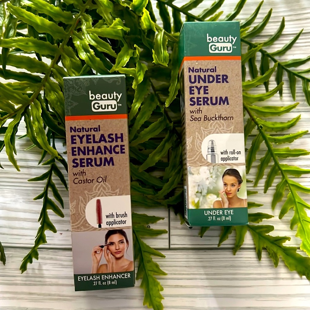 BEAUTY GURU  Natural eyelash serum & Natural Under Eye Serum